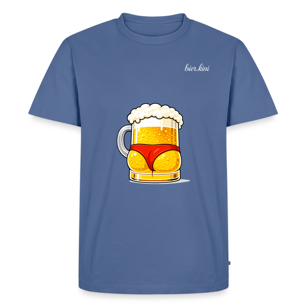 Bier-Arschli BIG - Männer Premium T-Shirt - Taubenblau