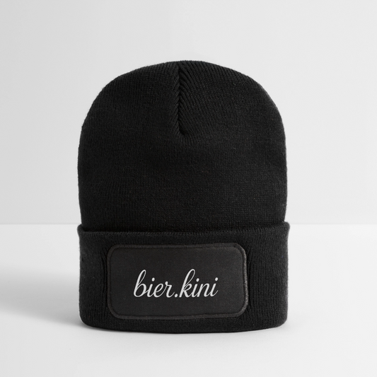 Patch Beanie - Schwarz