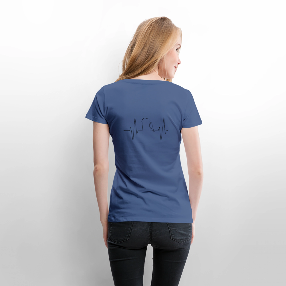 Frauen Premium T-Shirt - Taubenblau
