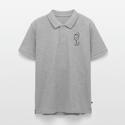 Männer Premium Polo Shirt - Grau meliert