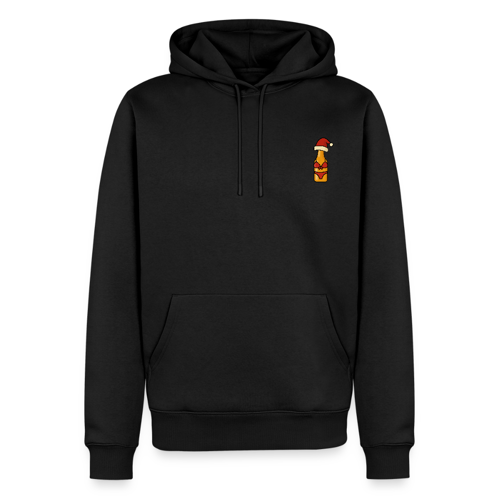 Männer Weihnachtsbier Premium Hoodie - Schwarz