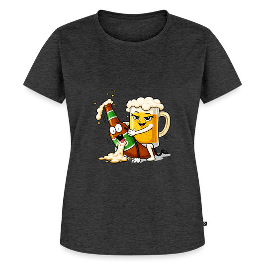 Frauen Premium T-Shirt - Anthrazit meliert