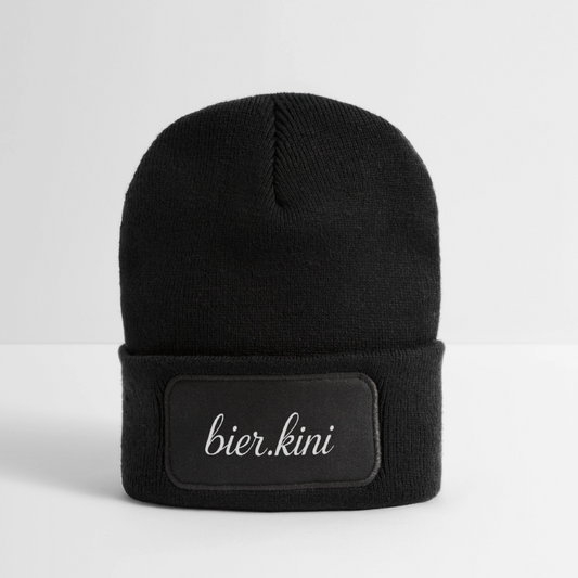 Patch Beanie - Schwarz