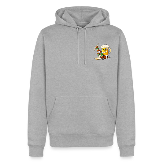 Bier X Bier - Männer Premium Hoodie - Grau meliert