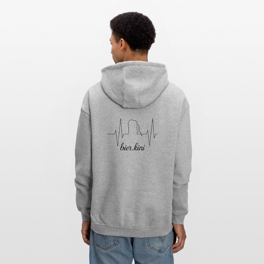 Oversized Unisex Hoodie - Grau meliert