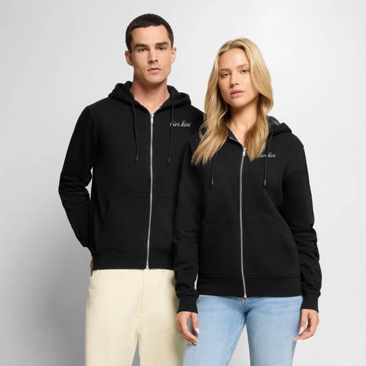 bier.kini Premium Kapuzenjacke - Schwarz