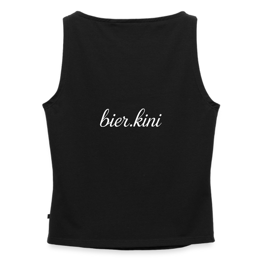 Women's Tank Top with Boat Neckline - black