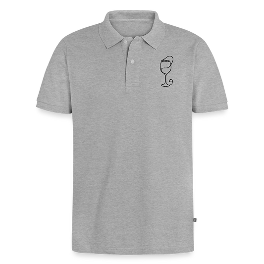 Männer Premium Polo Shirt - Grau meliert