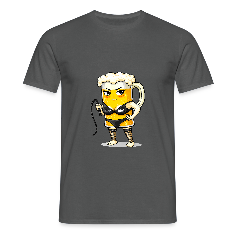 Domina - bierkini - Männer T-Shirt - Anthrazit