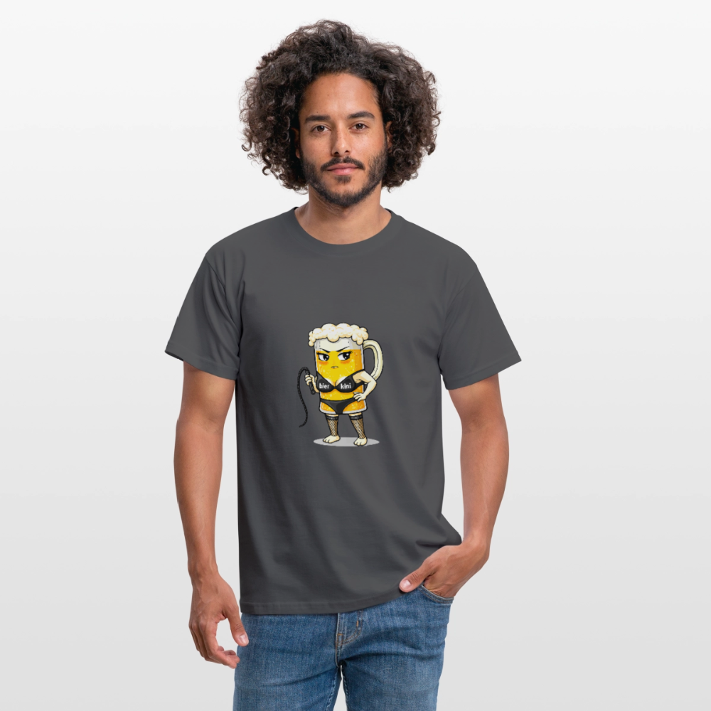 Domina - bierkini - Männer T-Shirt - Anthrazit