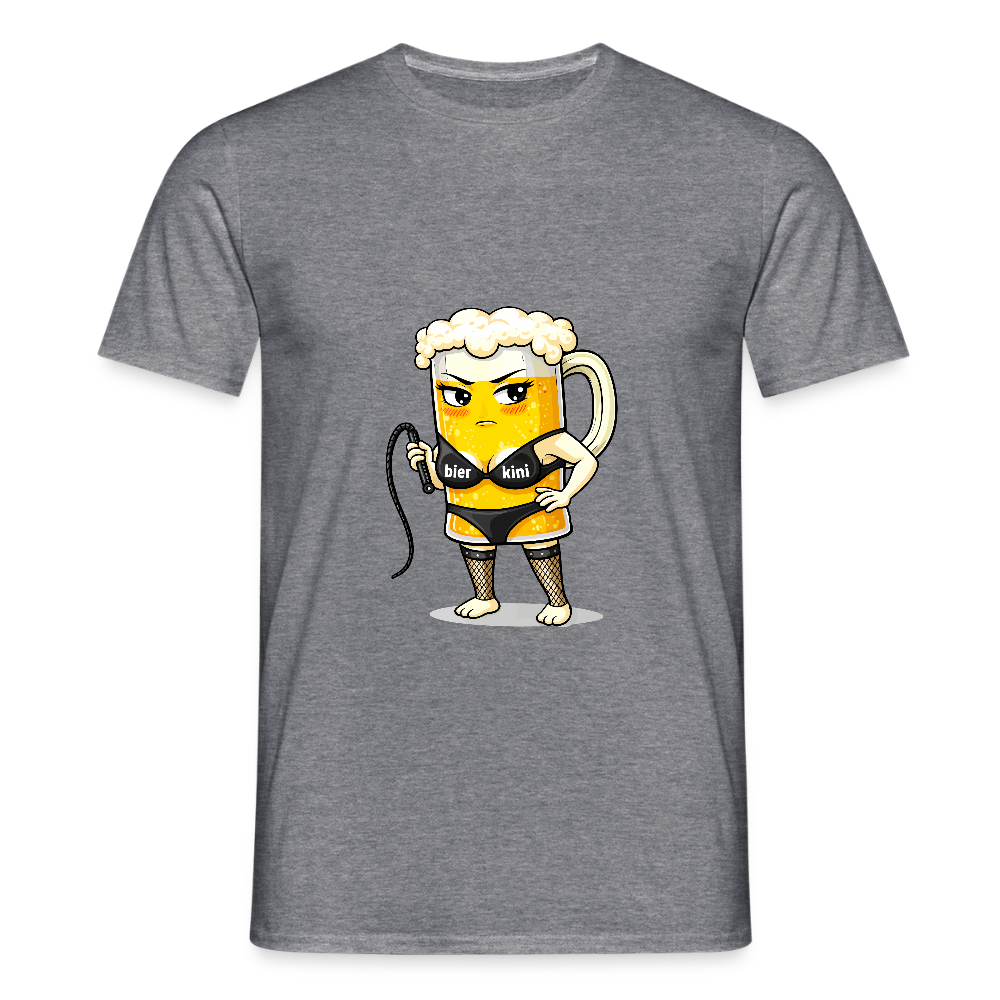 Domina - bierkini - Männer T-Shirt - Graphit meliert