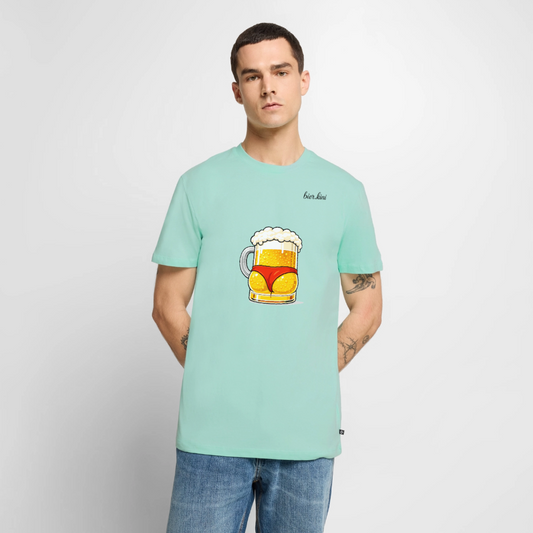 Bier Ärschli BIG - Männer Premium T-Shirt - Mint 