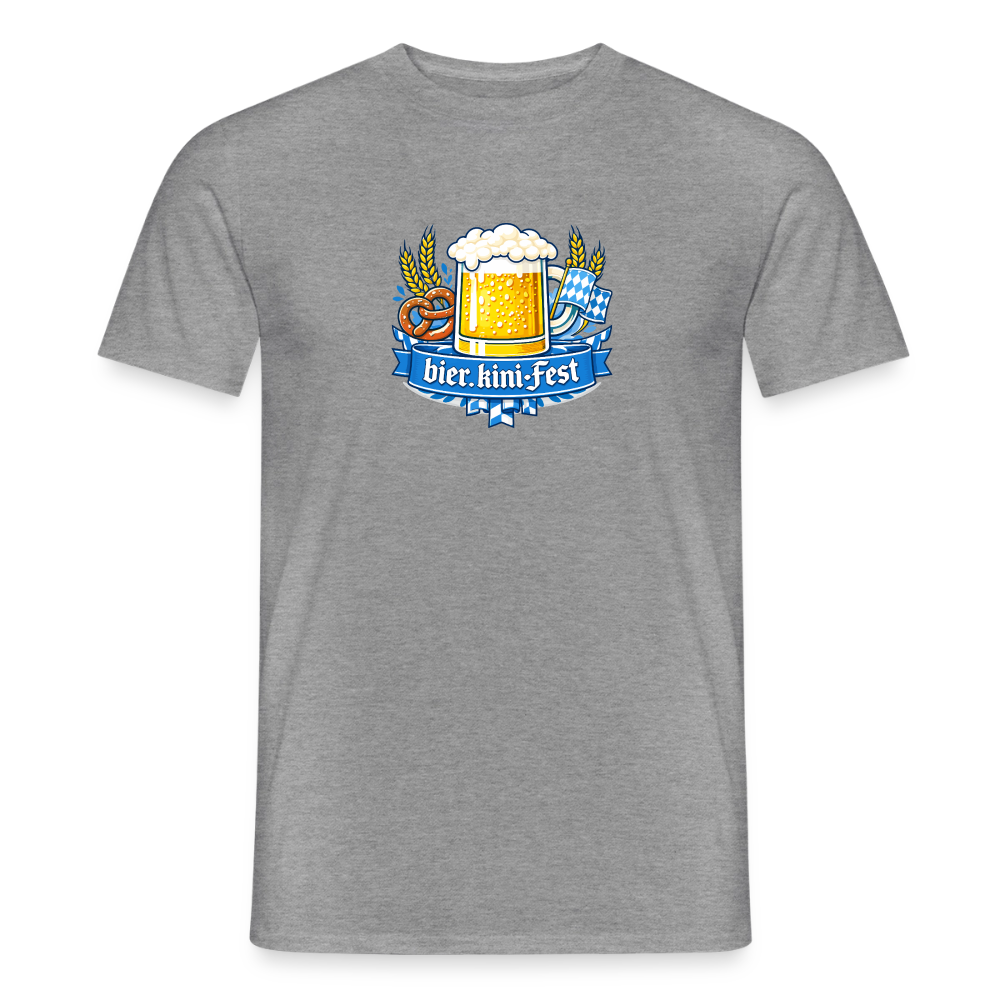 bier.kini - Fest Männer T-Shirt - Graphit meliert