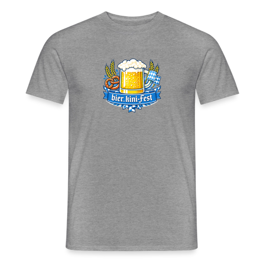 bier.kini - Fest Männer T-Shirt - Graphit meliert