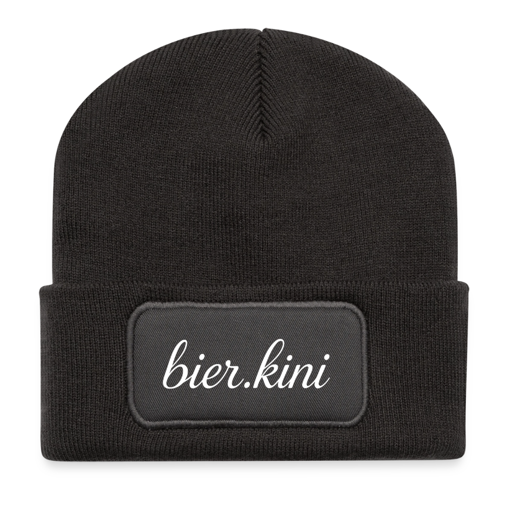 Patch Beanie - Dunkelgrau