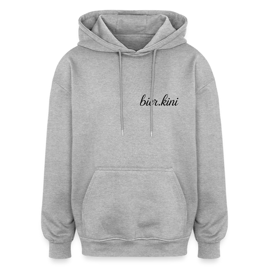 Oversized Unisex Hoodie - Grau meliert