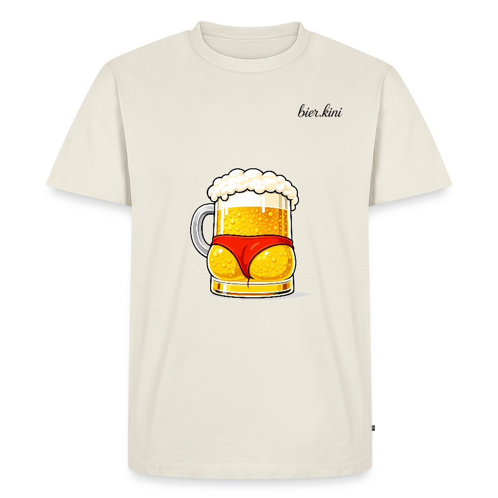 Bier Ärschli BIG - Männer Premium T-Shirt - Naturweiß