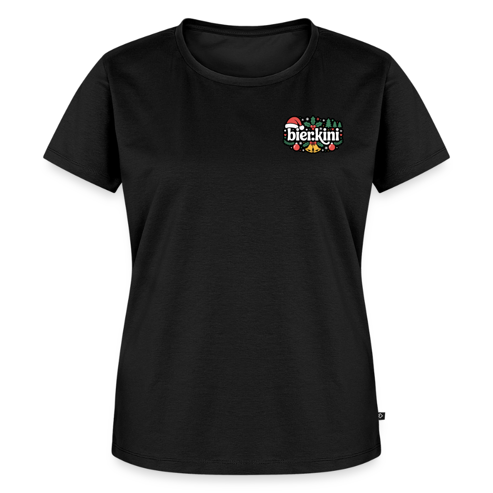 Frauen bier.kini Weihnachtsshirt - Premium - Schwarz