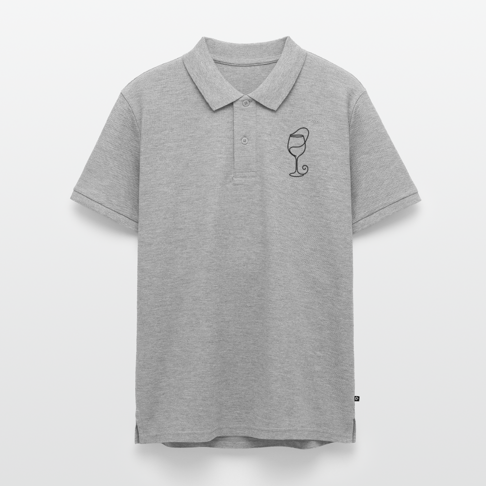 Männer Premium Polo Shirt - Grau meliert