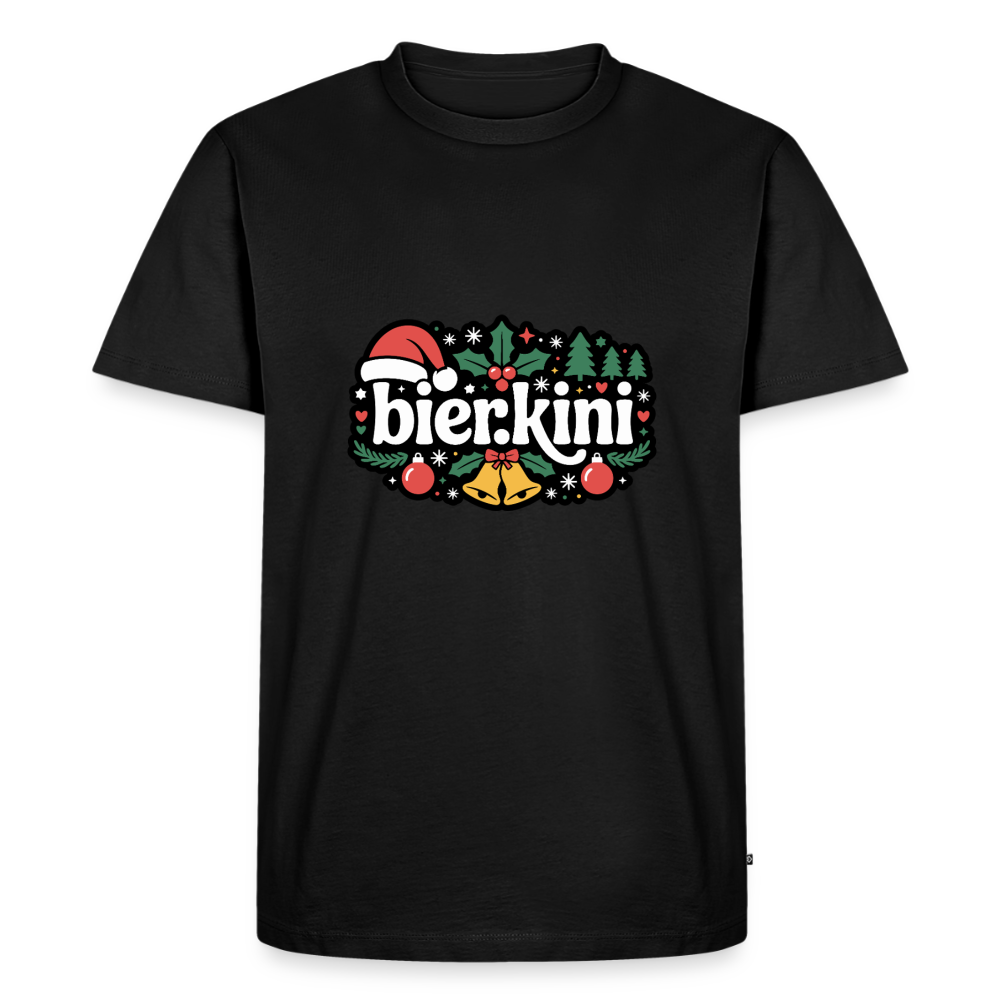 Männer Premium T-Shirt Weihnachten bier.kini - Schwarz