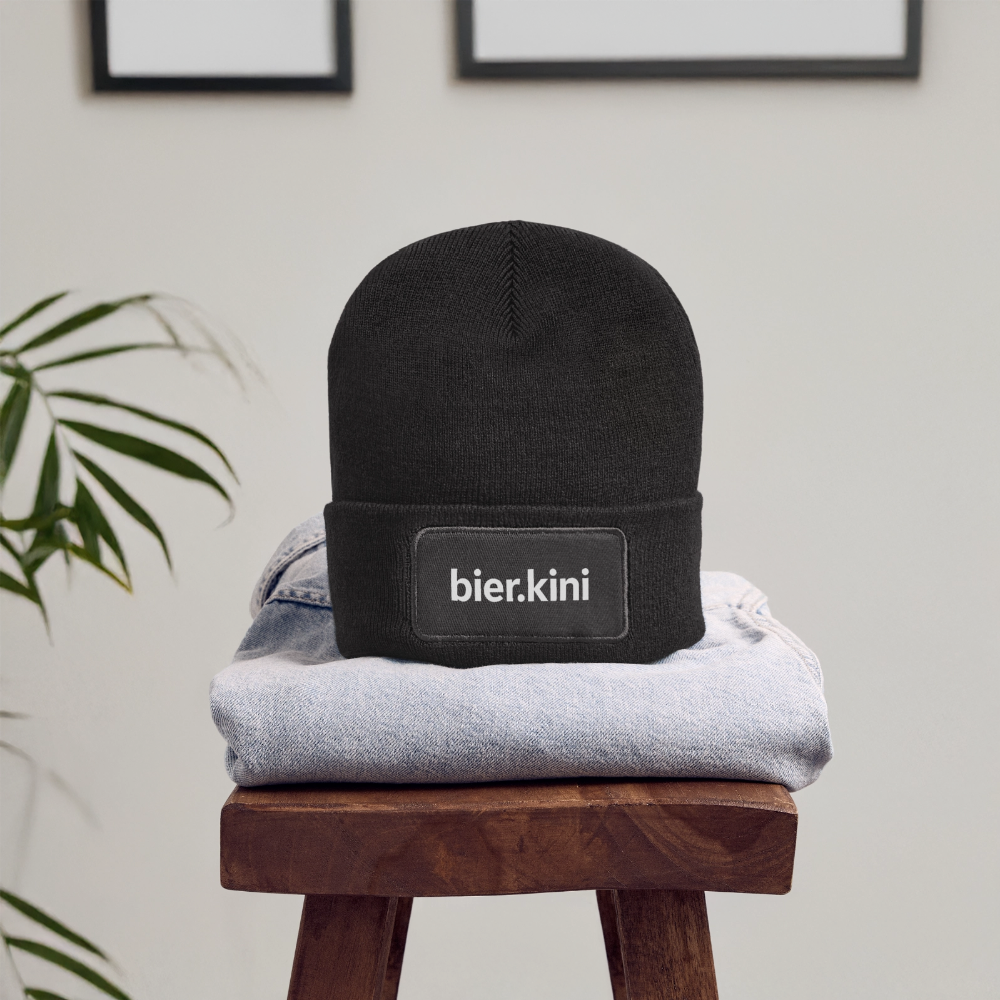 Patch Beanie - Dunkelgrau