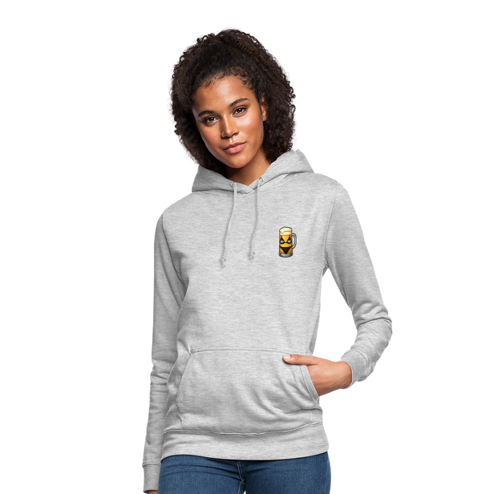 Bierglas - Frauen Hoodie - Hellgrau meliert