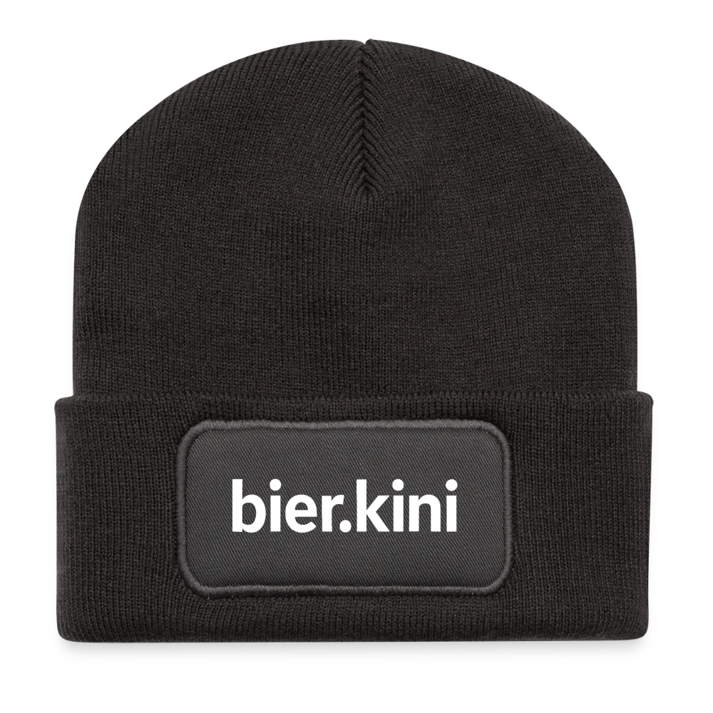Patch Beanie - Dunkelgrau