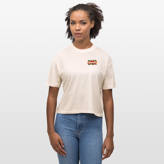bier.kini Weihnachts-Boxy Shirt - Natur