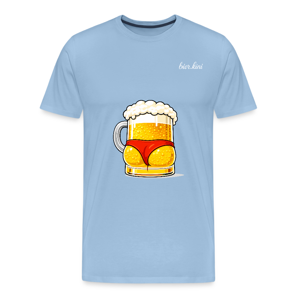 Bier-Arschli BIG - Männer Premium T-Shirt - Sky