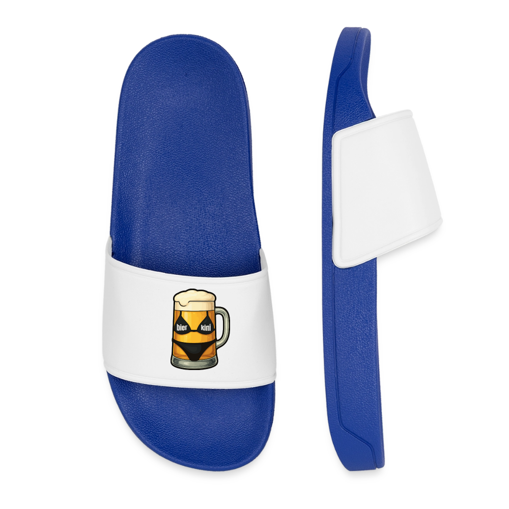 Frauen Badelatschen bier.kini Logo - Königsblau
