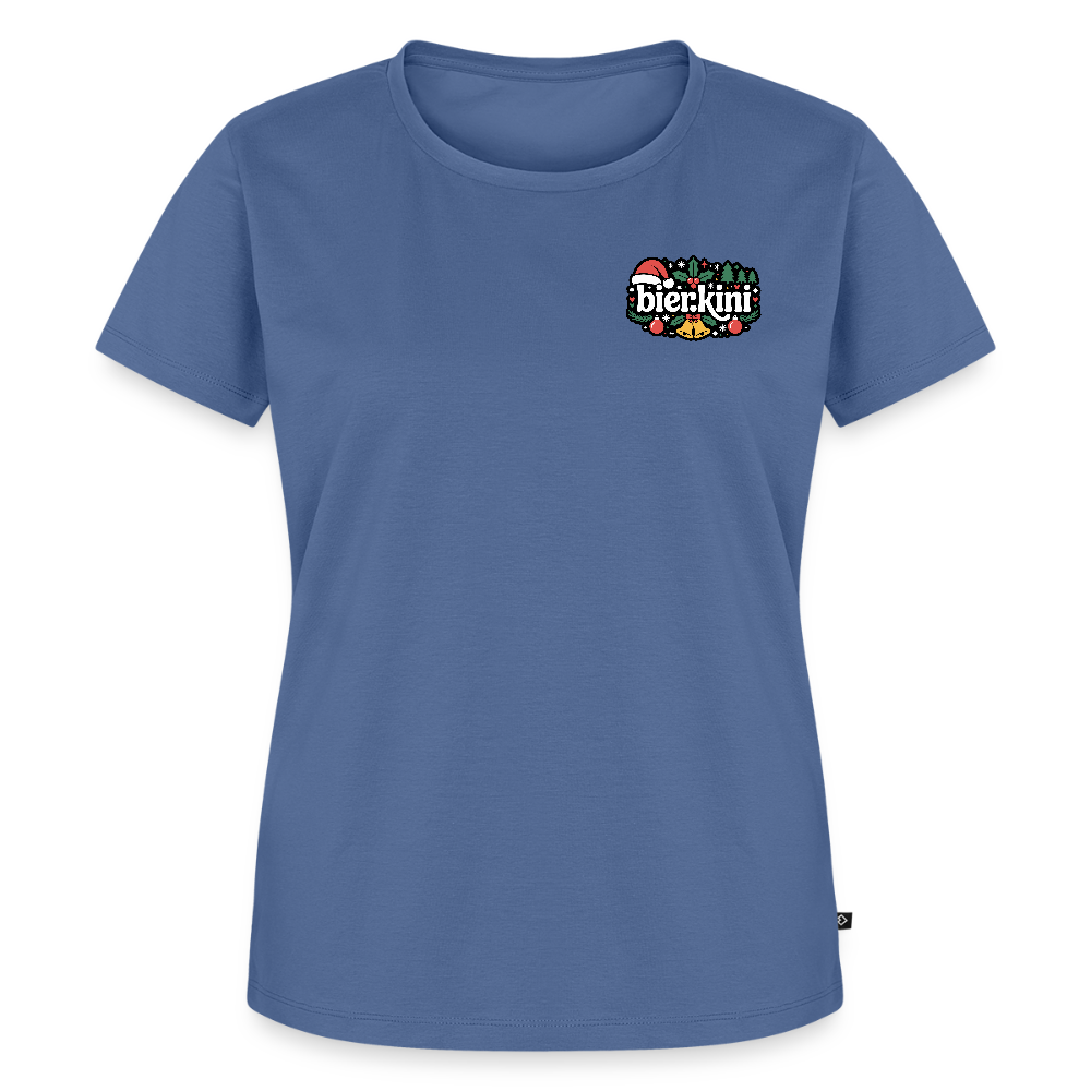 Frauen bier.kini Weihnachtsshirt - Premium - Taubenblau