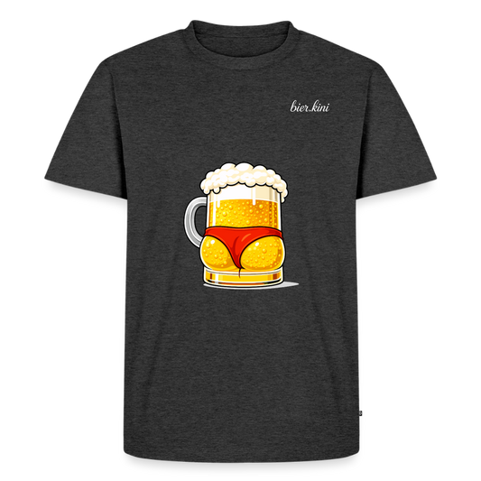 Bier-Arschli BIG - Männer Premium T-Shirt - Anthrazit meliert