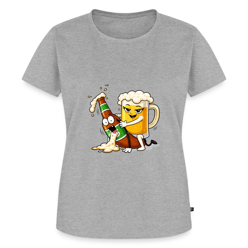 Frauen Premium T-Shirt - Grau meliert