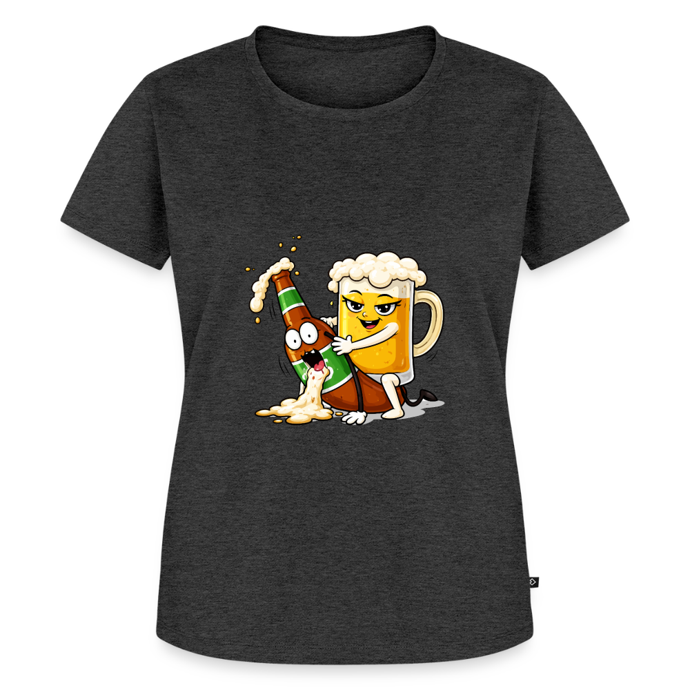 Frauen Premium T-Shirt - Anthrazit meliert