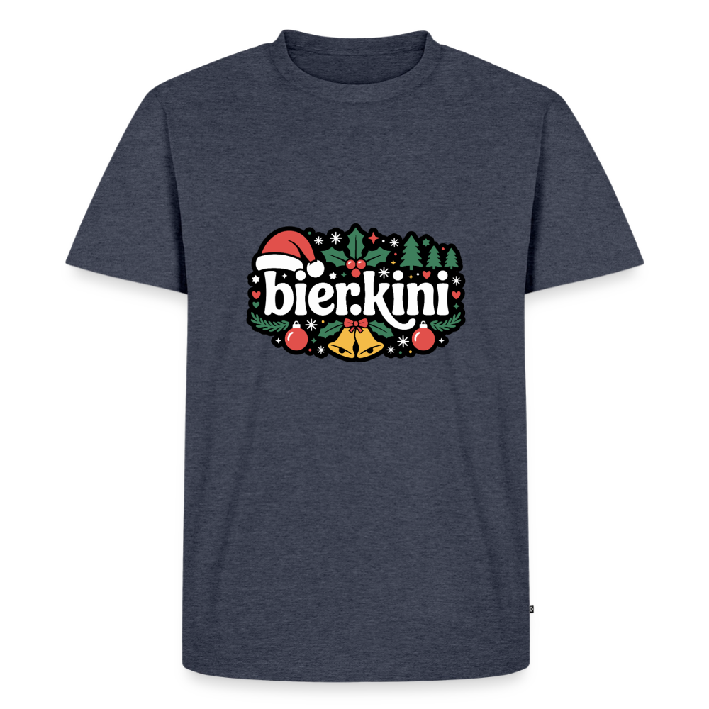 Männer Premium T-Shirt Weihnachten bier.kini - Jeansblau 