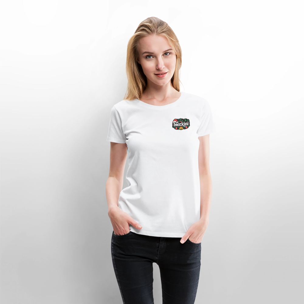 Frauen bier.kini Weihnachtsshirt - Premium - Weiß