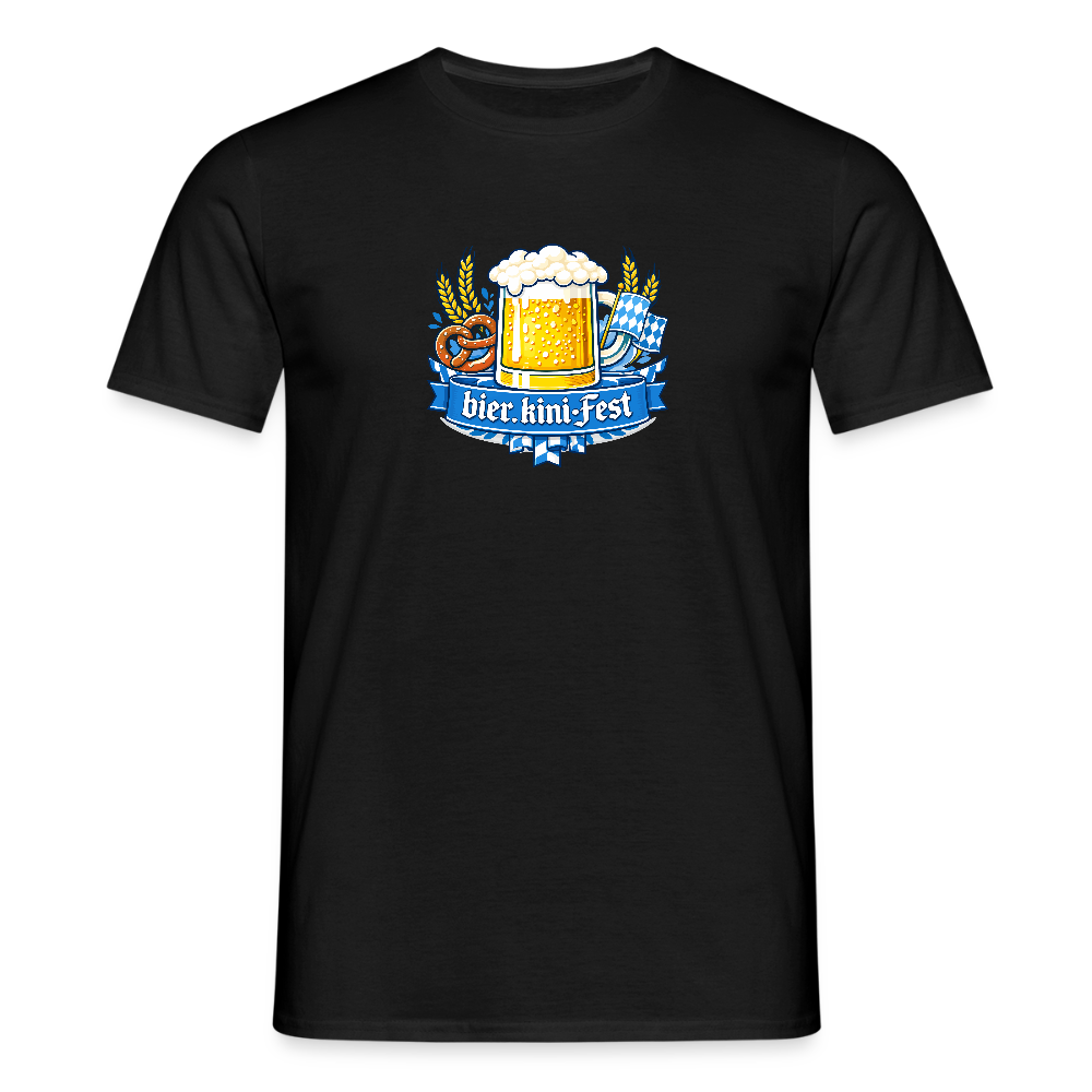 bier.kini - Fest Männer T-Shirt - Schwarz