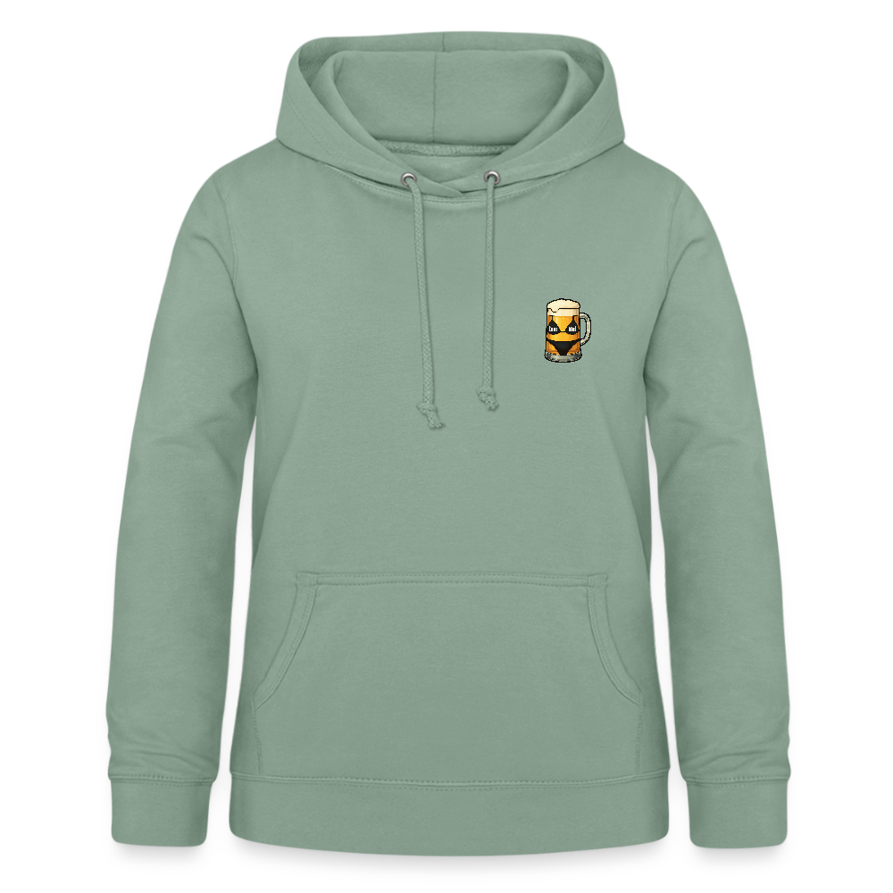 Bierglas - Frauen Hoodie - Graugrün