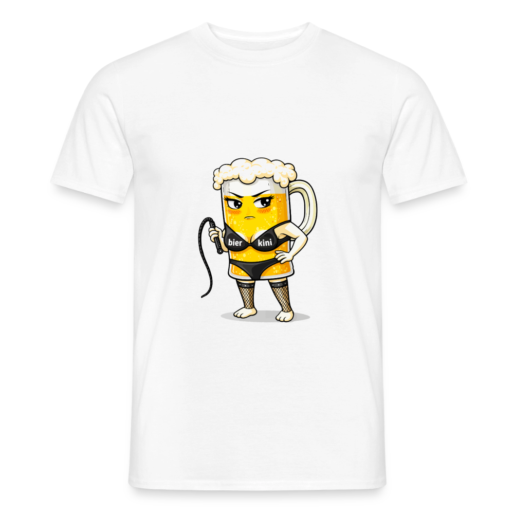 Domina - bierkini - Männer T-Shirt - Weiß