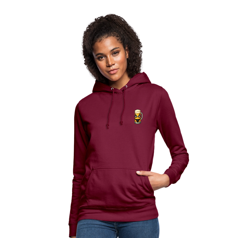 Bierglas - Frauen Hoodie - Bordeaux