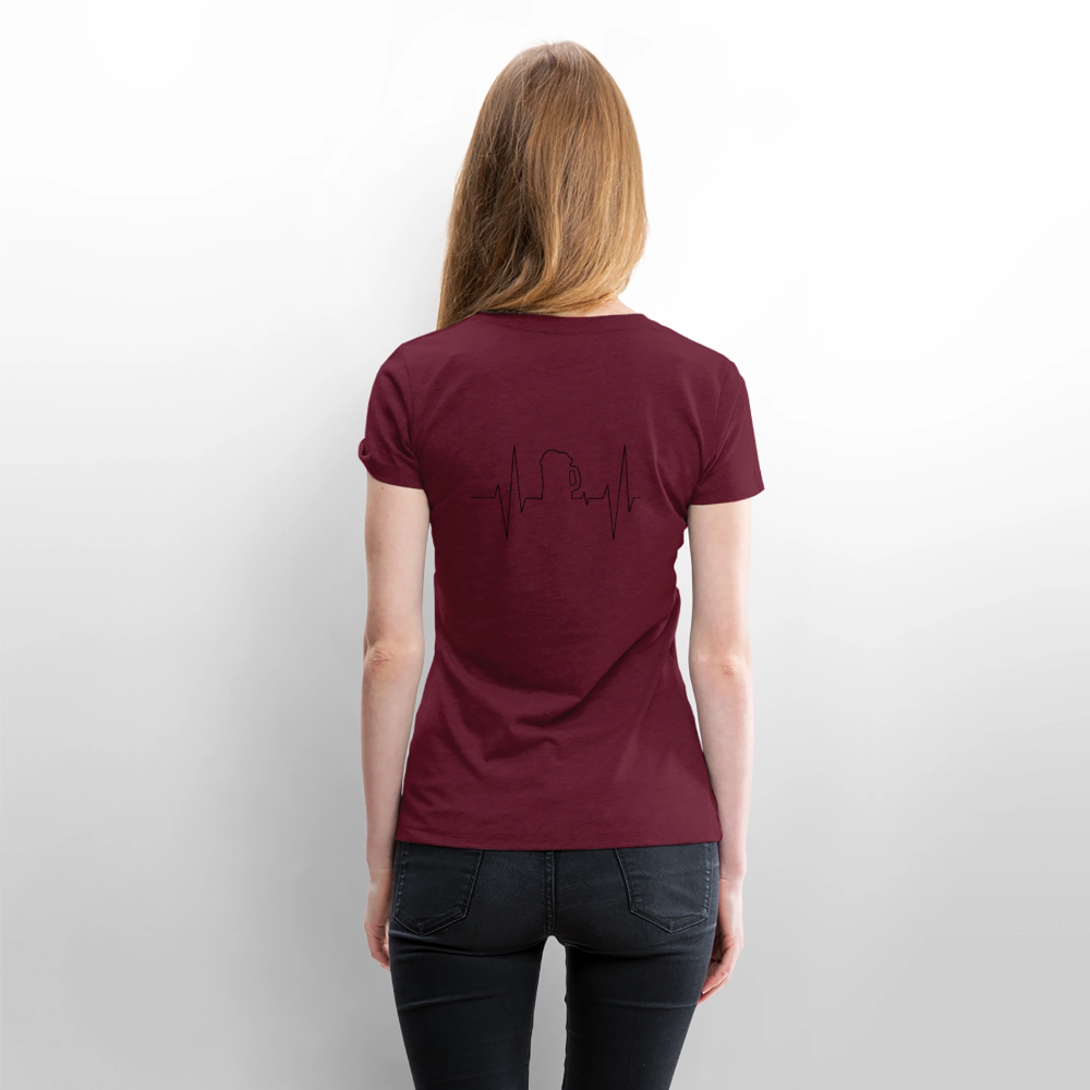 Frauen Premium T-Shirt - Burgunderrot