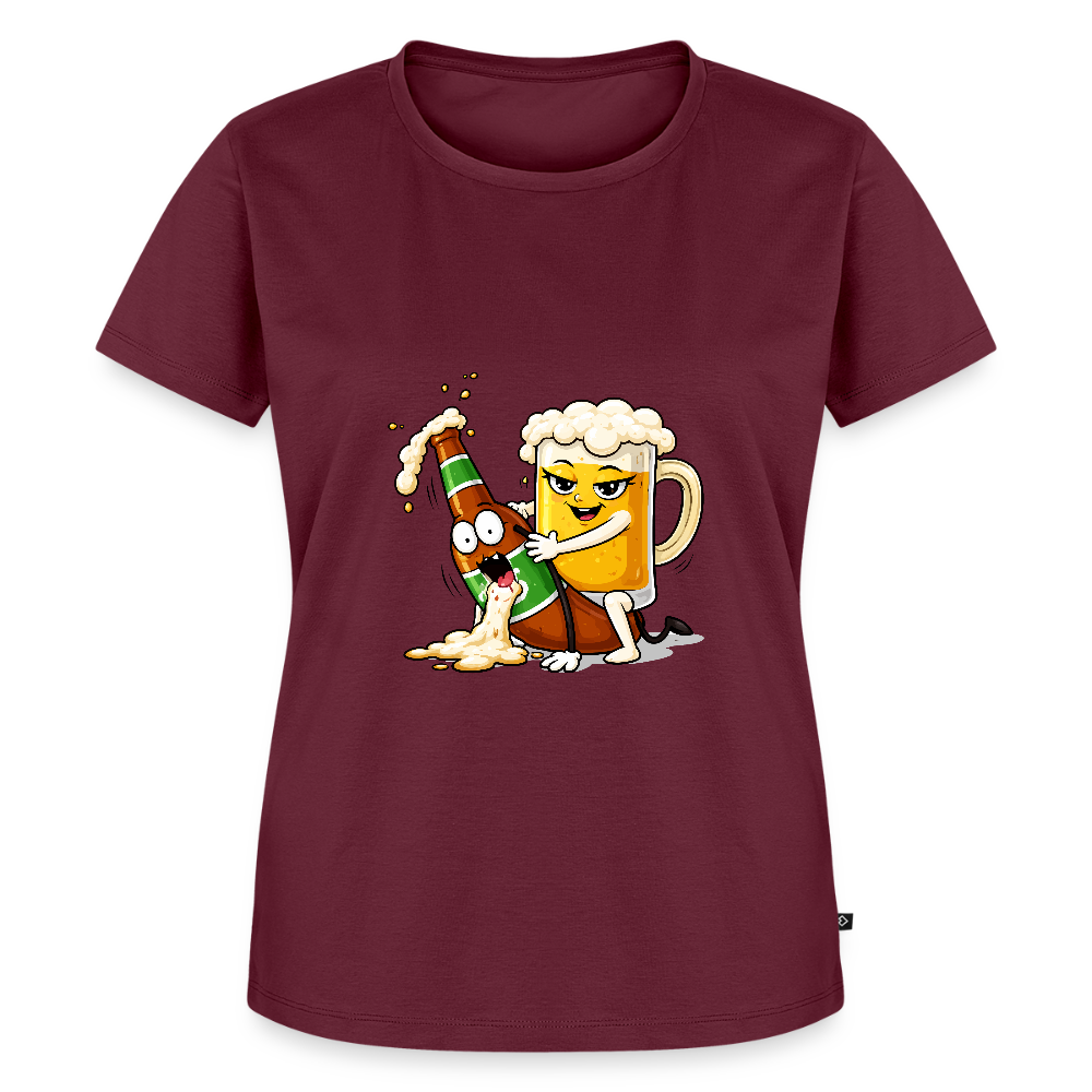 Frauen Premium T-Shirt - Burgunderrot