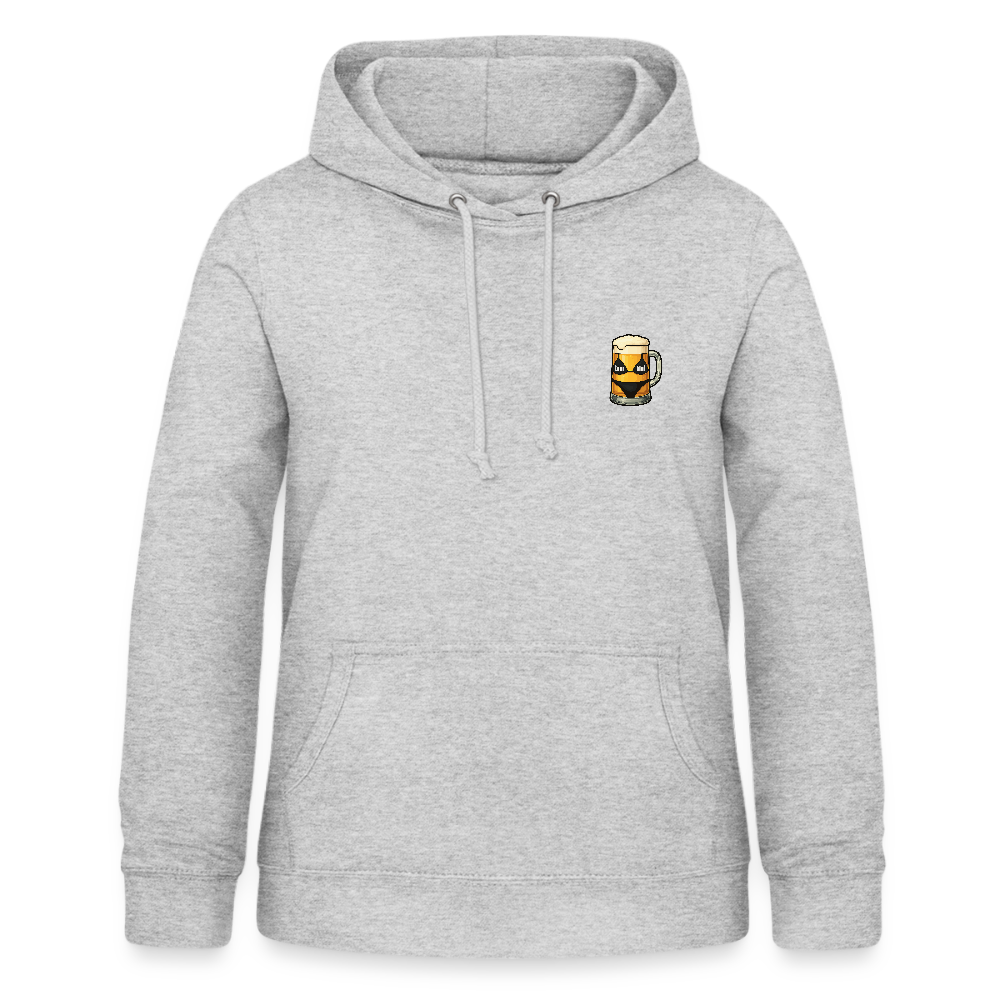 Bierglas - Frauen Hoodie - Hellgrau meliert