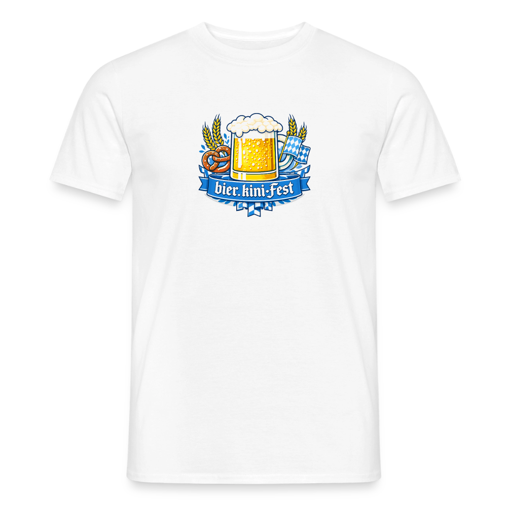 bier.kini - Fest Männer T-Shirt - Weiß