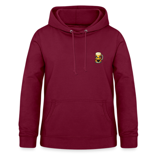 Bierglas - Frauen Hoodie - Bordeaux