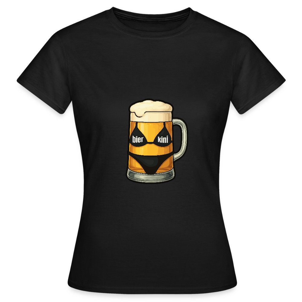 Frauen T-Shirt bierkini - Schwarz