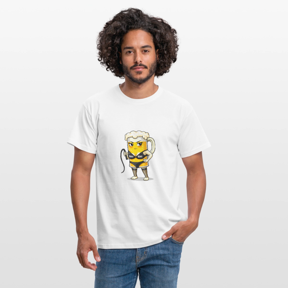 Domina - bierkini - Männer T-Shirt - Weiß