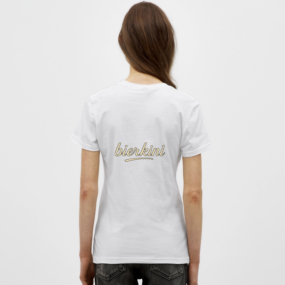 Frauen T-Shirt bierkini - Weiß