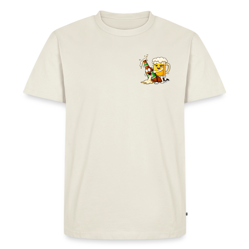 Bier X Bierkrug - Männer Premium T-Shirt - Naturweiß
