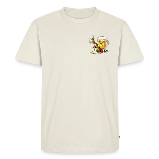 Bier X Bierkrug - Männer Premium T-Shirt - Naturweiß